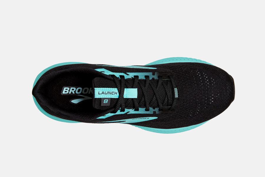 Brooks Running Shoes Womens Black/Blue - Launch 8 Road - 9061-AOHPV